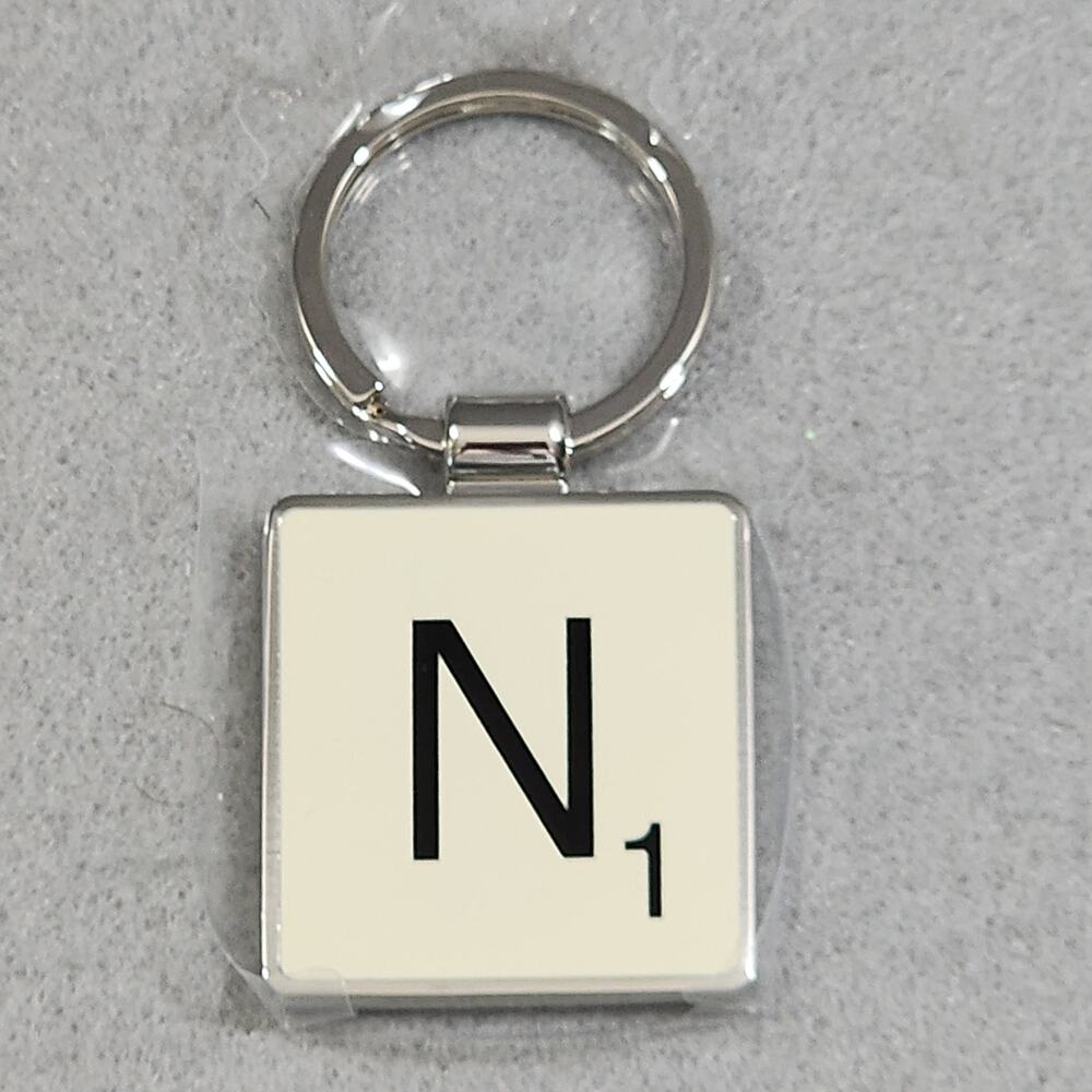 Scrabble 'N' Key Chain In Box Wild & Wolf by Hasbro 1.5" x 1.5" Tile New In Box